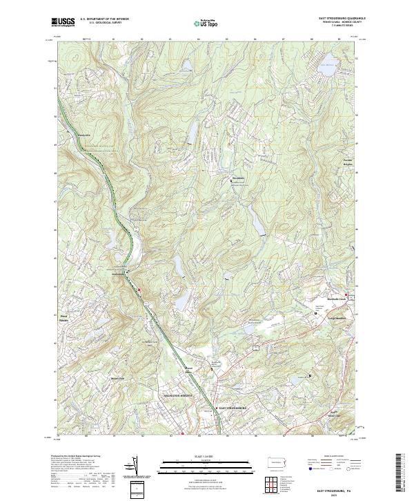 US Topo 7.5-minute map for East Stroudsburg PA