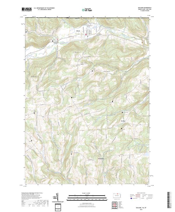 US Topo 7.5-minute map for Elkland PANY