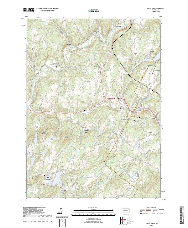 US Topo 7.5-minute map for Factoryville PA