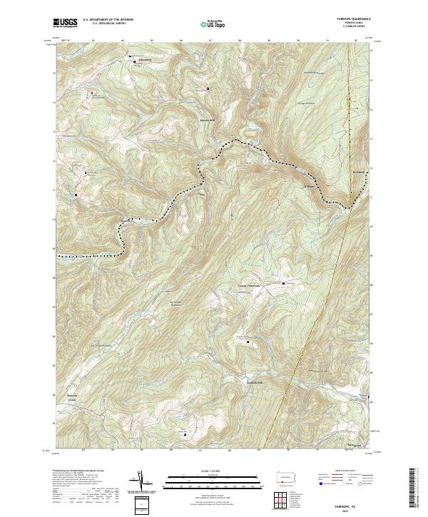 US Topo 7.5-minute map for Fairhope PA