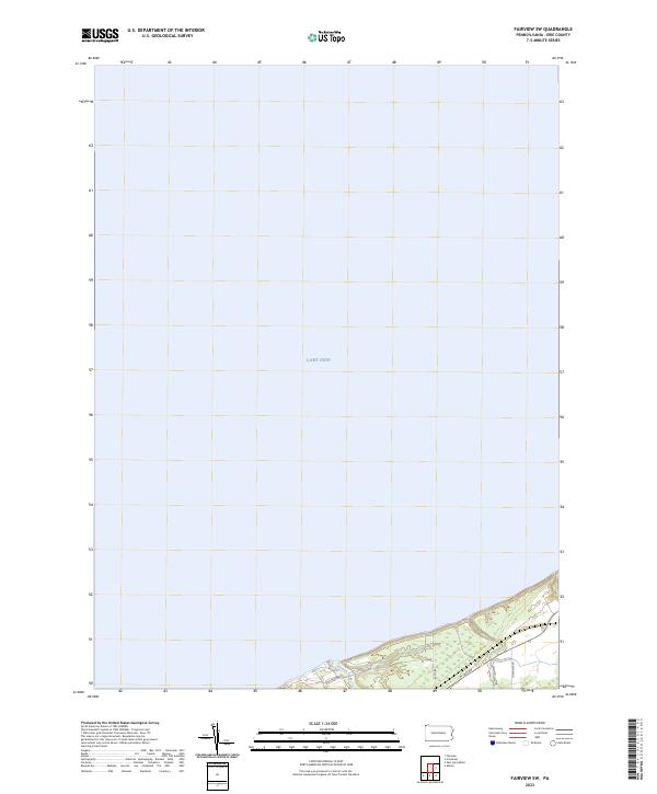 US Topo 7.5-minute map for Fairview SW PA