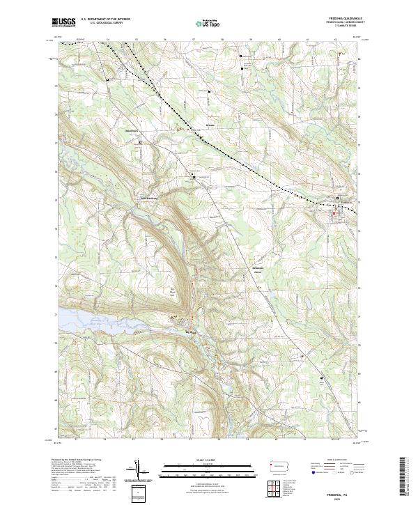 US Topo 7.5-minute map for Fredonia PA