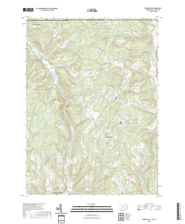 US Topo 7.5-minute map for Friendsville PANY