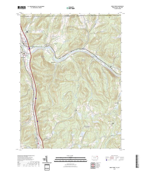 US Topo 7.5-minute map for Great Bend PANY