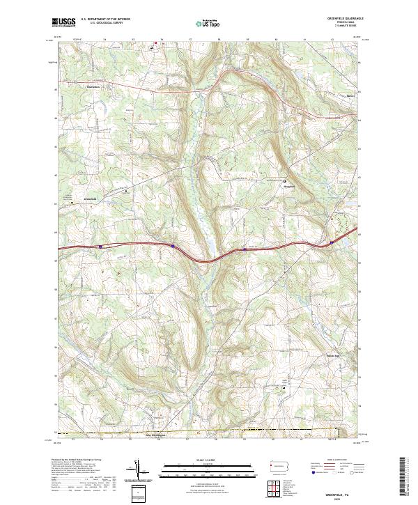 US Topo 7.5-minute map for Greenfield PA