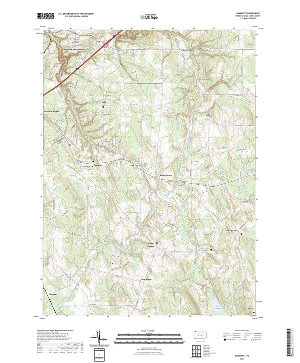 US Topo 7.5-minute map for Hammett PA