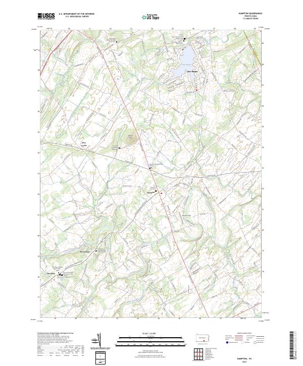 US Topo 7.5-minute map for Hampton PA