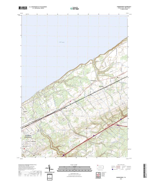 US Topo 7.5-minute map for Harborcreek PA