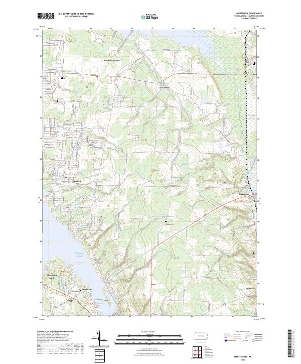 US Topo 7.5-minute map for Hartstown PA