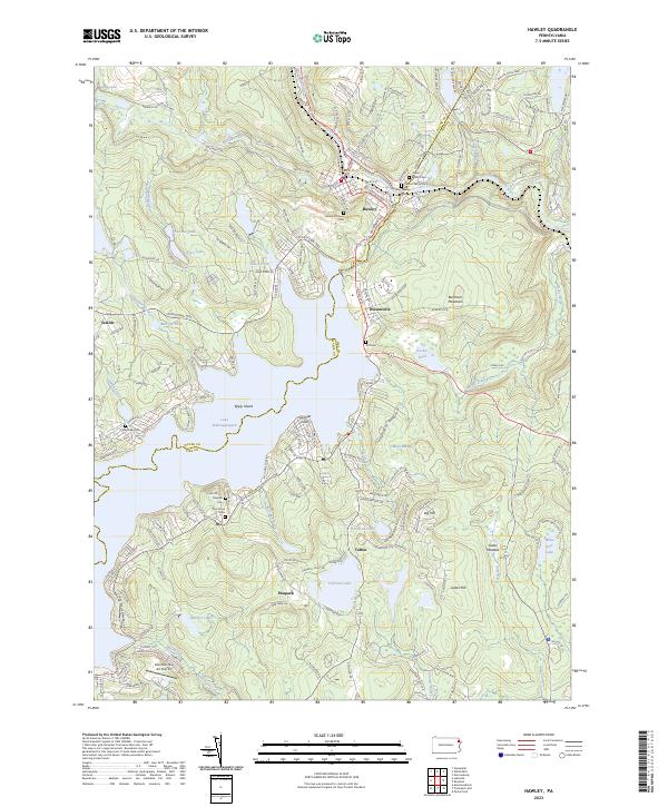 US Topo 7.5-minute map for Hawley PA