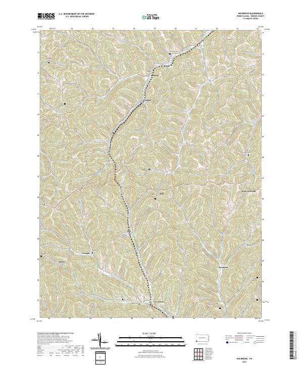 US Topo 7.5-minute map for Holbrook PA