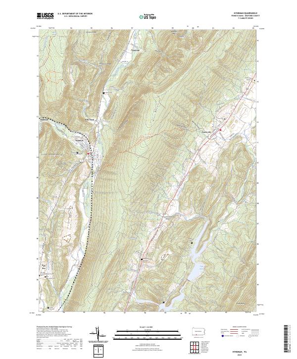 US Topo 7.5-minute map for Hyndman PA