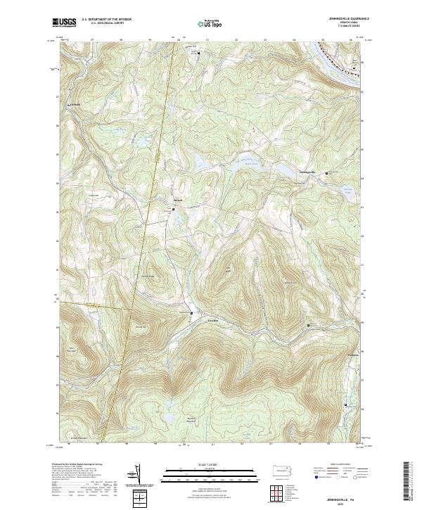 US Topo 7.5-minute map for Jenningsville PA