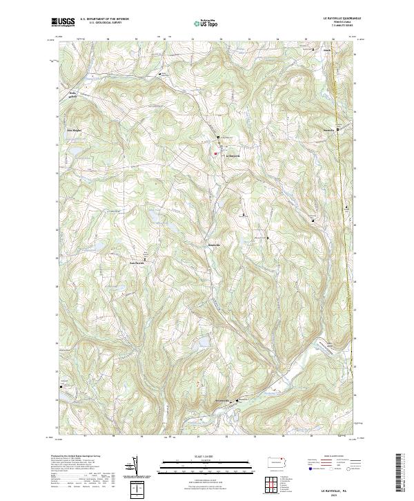 US Topo 7.5-minute map for Le Raysville PA