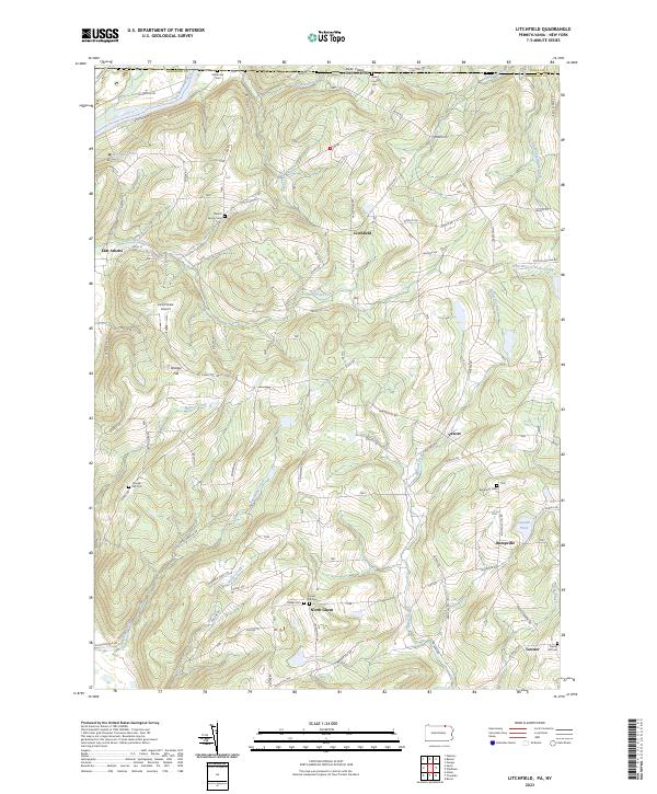 US Topo 7.5-minute map for Litchfield PANY