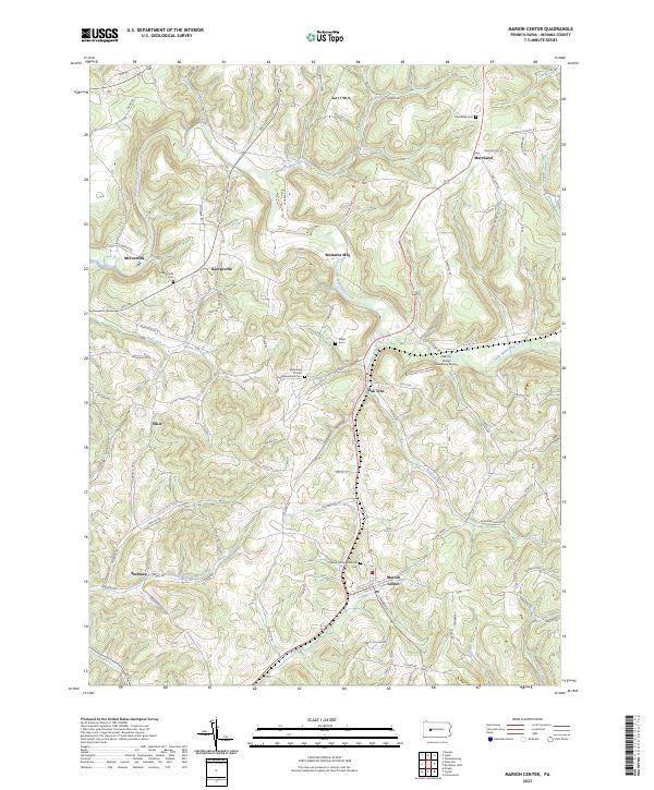 US Topo 7.5-minute map for Marion Center PA