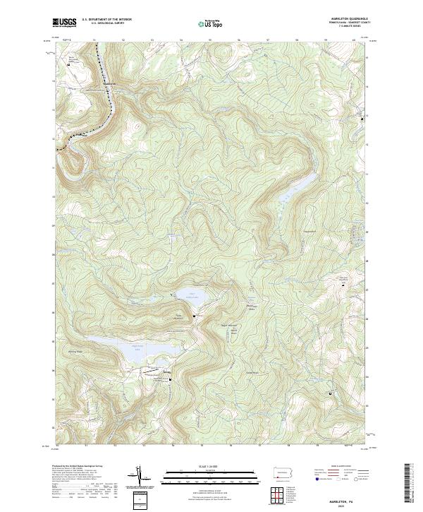 US Topo 7.5-minute map for Markleton PA