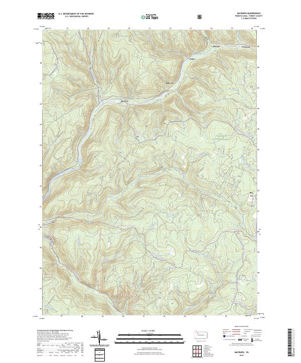 US Topo 7.5-minute map for Mayburg PA