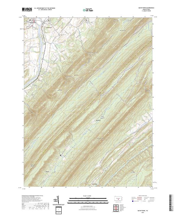 US Topo 7.5-minute map for McVeytown PA