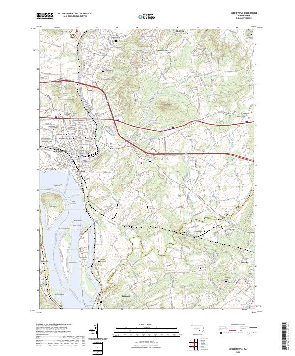 US Topo 7.5-minute map for Middletown PA