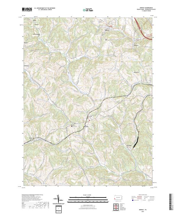 US Topo 7.5-minute map for Midway PA