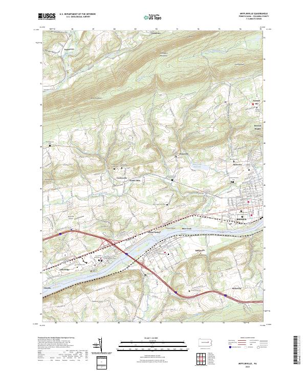 US Topo 7.5-minute map for Mifflinville PA