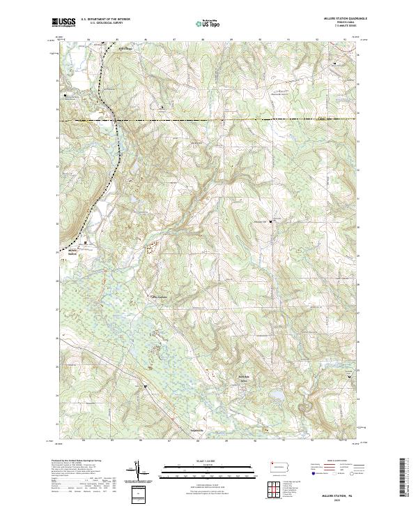 US Topo 7.5-minute map for Millers Station PA