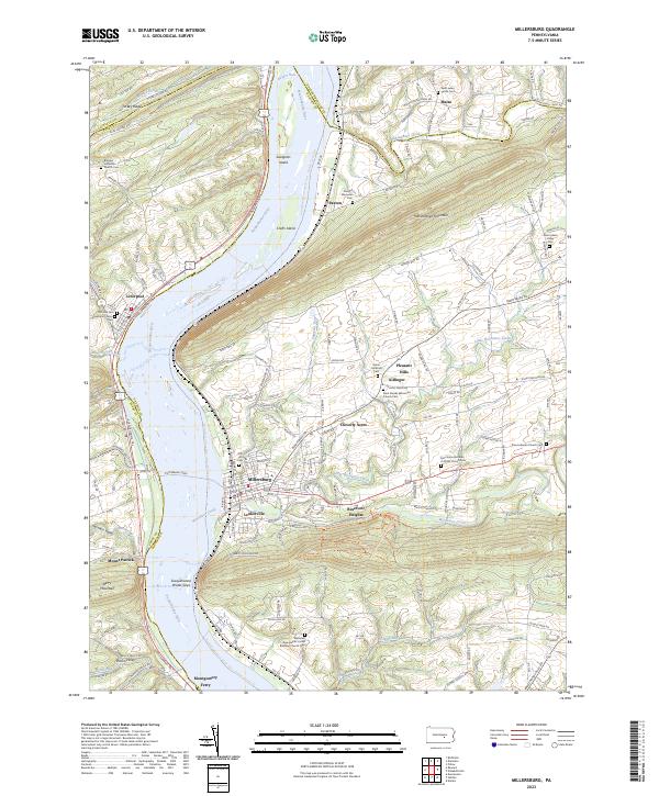 US Topo 7.5-minute map for Millersburg PA