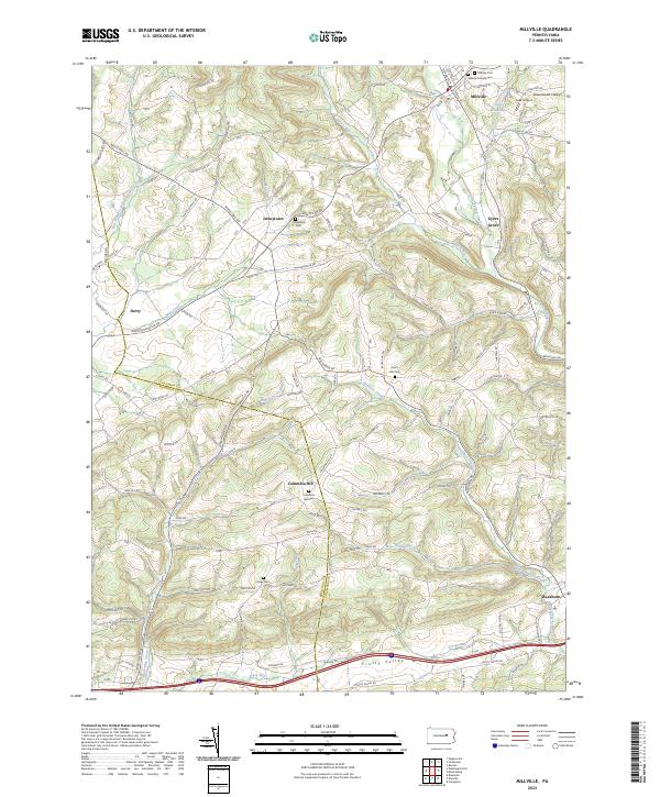 US Topo 7.5-minute map for Millville PA