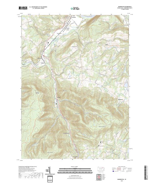 US Topo 7.5-minute map for Monroeton PA