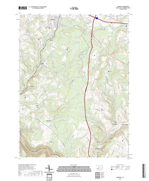 US Topo 7.5-minute map for Murdock PA