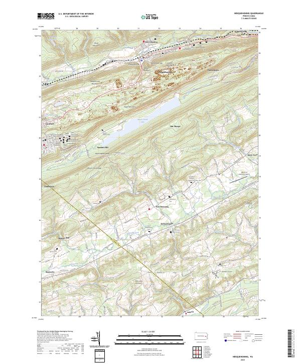 US Topo 7.5-minute map for Nesquehoning PA