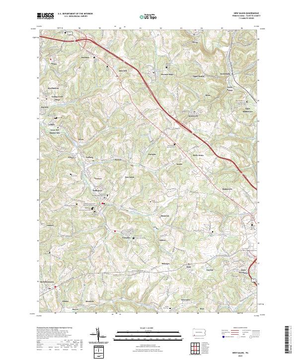 US Topo 7.5-minute map for New Salem PA