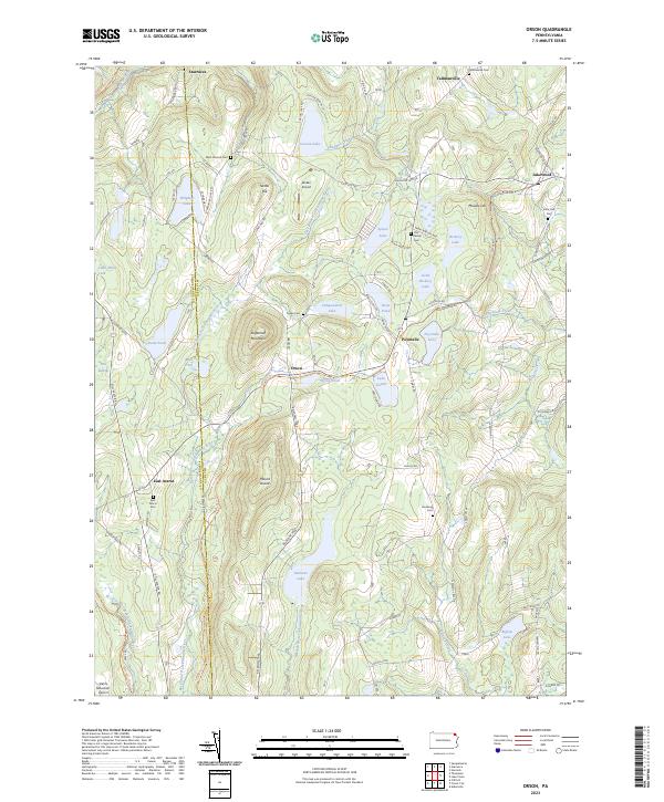 US Topo 7.5-minute map for Orson PA