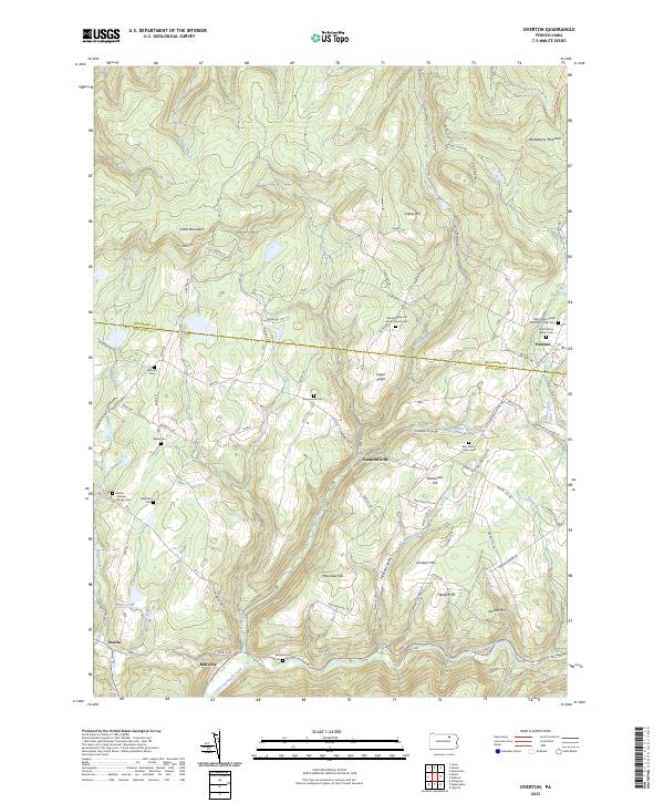 US Topo 7.5-minute map for Overton PA