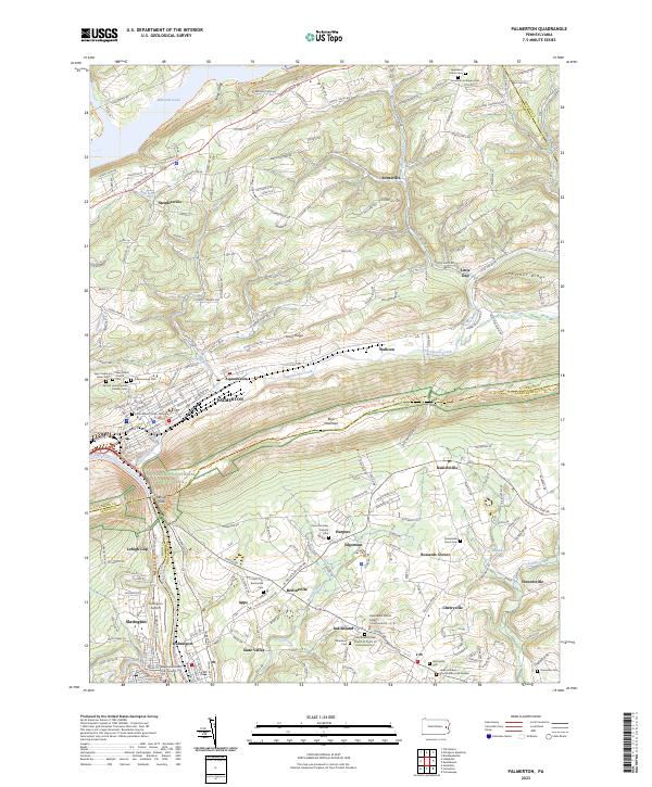 US Topo 7.5-minute map for Palmerton PA