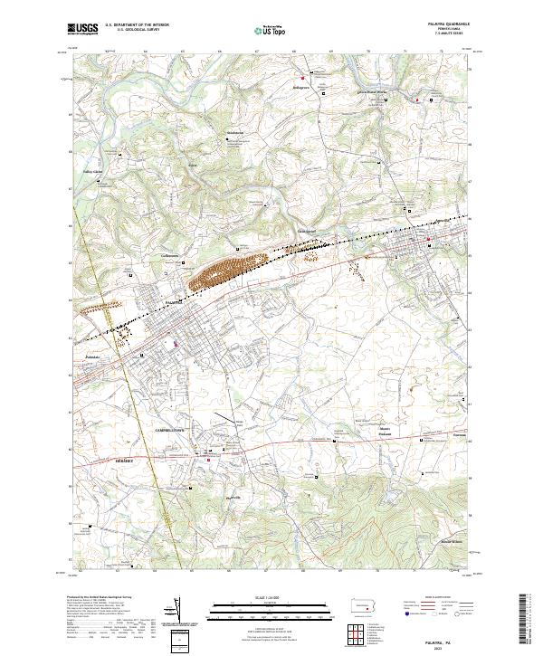 US Topo 7.5-minute map for Palmyra PA