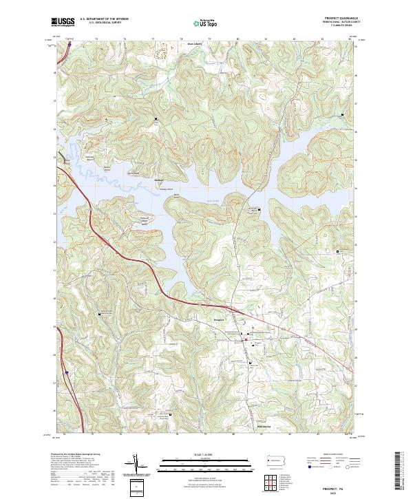 US Topo 7.5-minute map for Prospect PA