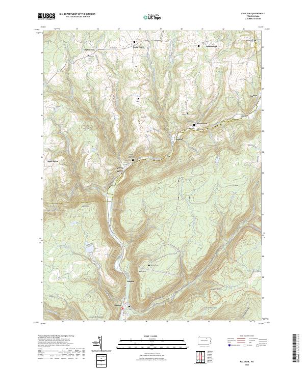 US Topo 7.5-minute map for Ralston PA