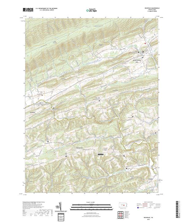 US Topo 7.5-minute map for Richfield PA