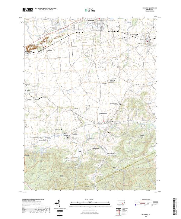 US Topo 7.5-minute map for Richland PA