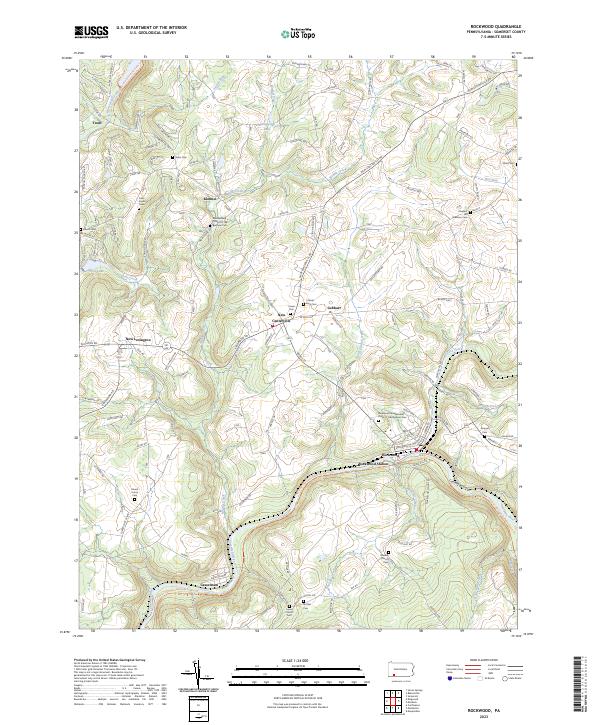 US Topo 7.5-minute map for Rockwood PA