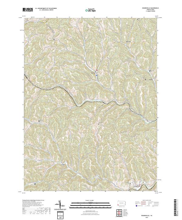 US Topo 7.5-minute map for Rogersville PA