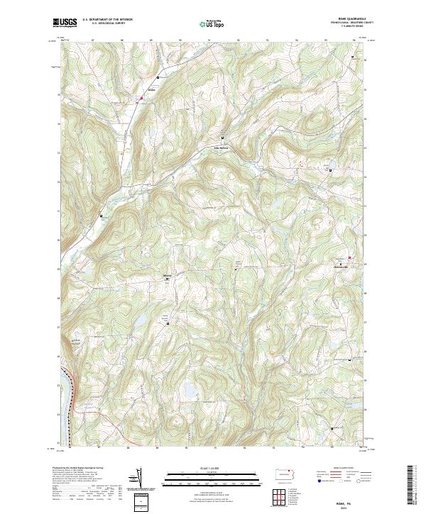 US Topo 7.5-minute map for Rome PA