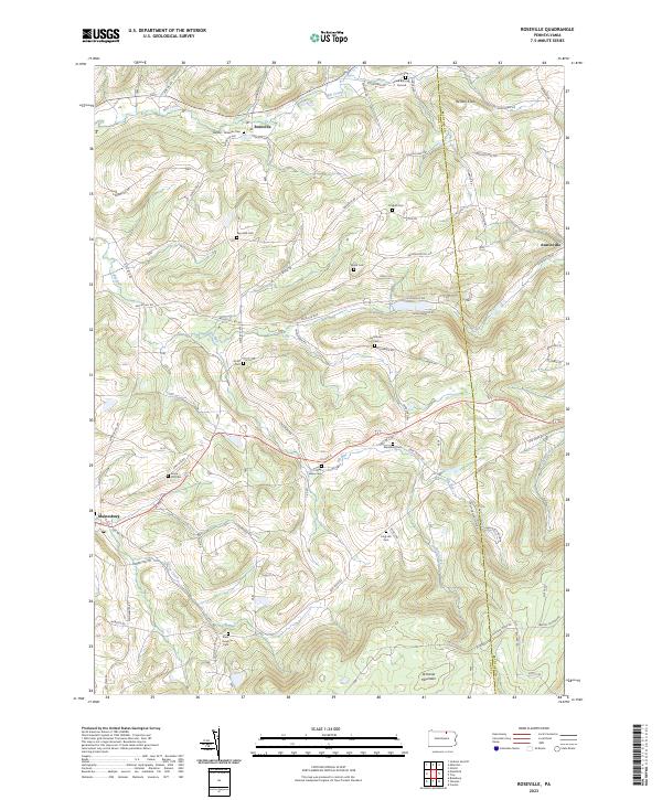 US Topo 7.5-minute map for Roseville PA