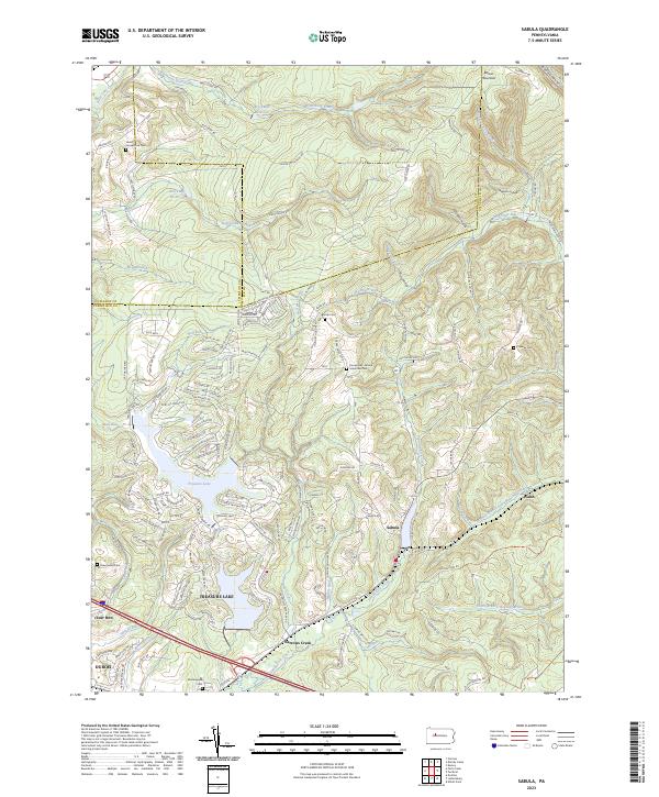 US Topo 7.5-minute map for Sabula PA