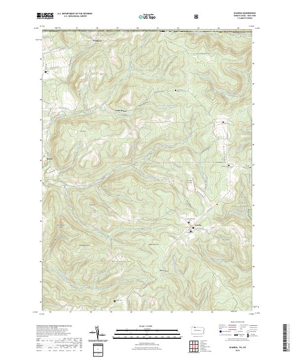 US Topo 7.5-minute map for Scandia PANY