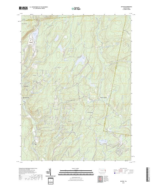 US Topo 7.5-minute map for Skytop PA