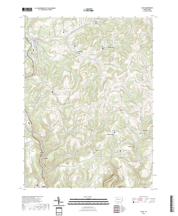 US Topo 7.5-minute map for Sligo PA