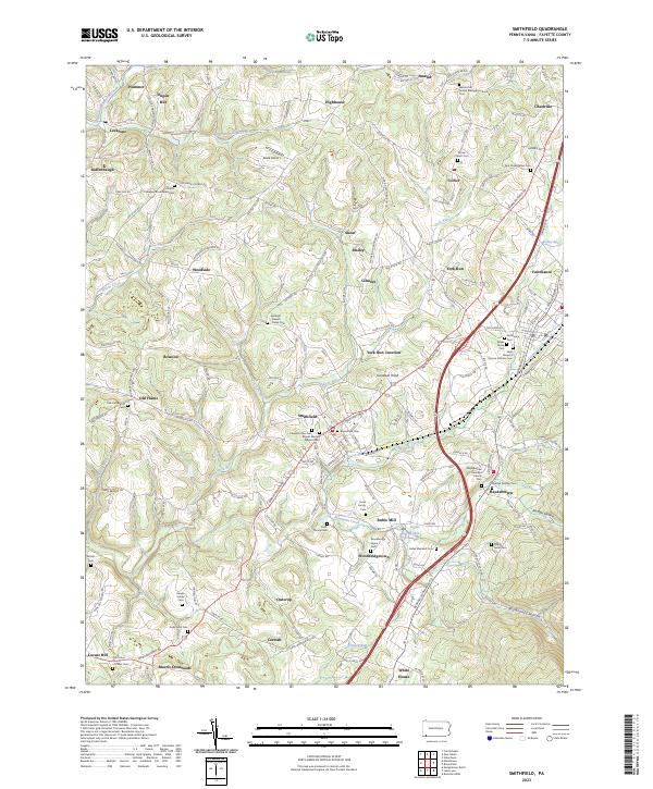 US Topo 7.5-minute map for Smithfield PA